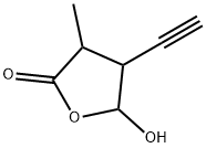 2(3H)-Furanone, 4-ethynyldihydro-5-hydroxy-3-methyl- (9CI) Struktur