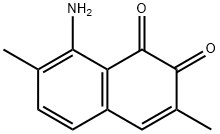 1,2-Naphthalenedione, 8-amino-3,7-dimethyl- (9CI) Struktur