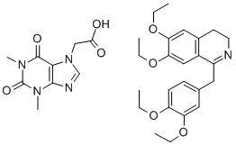 drotavarine-theophylline-7-acetate Struktur