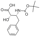 N-BOC-(2S,3R)-2-HYDROXY-3-AMINO-4-PHENYLBUTANOIC ACID Struktur