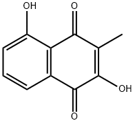 1,4-Naphthalenedione, 2,5-dihydroxy-3-methyl- (9CI) Struktur