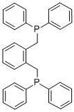 1,2-BIS(DIPHENYLPHOSPHINOMETHYL)BENZENE Struktur