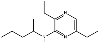 Pyrazinamine, 3,6-diethyl-N-(1-methylbutyl)- (9CI) Struktur