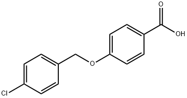 4-[(4-chlorobenzyl)oxy]benzoic acid Struktur