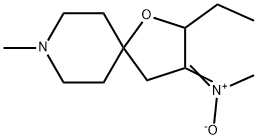 Methanamine, N-(2-ethyl-8-methyl-1-oxa-8-azaspiro[4.5]dec-3-ylidene)-, N-oxide (9CI) Struktur