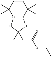 ethyl 3,6,6,9,9-pentamethyl-1,2,4,5-tetroxonan-3-acetate Struktur