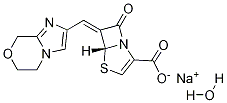 (5R,6Z)-6-[(5,6-Dihydro-8H-iMidazo[2,1-c][1,4]oxazin-2-yl)Methylene]-7-oxo-4-thia-1-azabicyclo[3.2.0]hept-2-ene-2-carboxylic Acid SodiuM Salt Hydrate Struktur