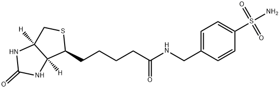 1H-Thieno[3,4-d]iMidazole-4-pentanaMide, N-[[4-(aMinosulfonyl)phenyl]Methyl]hexahydro-2-oxo-, (3aS,4S,6aR)- Struktur