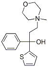 4-[3-hydroxy-3-phenyl-3-(2-thienyl)propyl]-4-methylmorpholine  Struktur