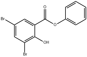 PHENYL 3,5-DIBROMO-2-HYDROXYBENZOATE Struktur