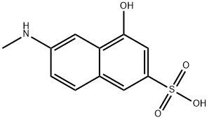 4-hydroxy-6-methylamino-2-naphthalene sulfonic acid Structure