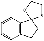 Spiro[1H-indene-1,2-[1,3]oxathiolane], 2,3-dihydro- (9CI) Struktur