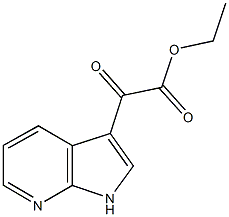 1H-Pyrrolo[2,3-b]pyridine-3-acetic acid, a-oxo-, ethyl ester Struktur