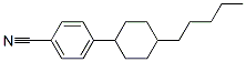 p-(4-Pentylcyclohexyl)benzonitrile Struktur