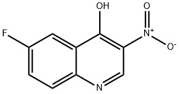 6-FLUORO-4-HYDROXY-3-NITROQUINOLINE
 Struktur