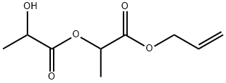 1-prop-2-enoxycarbonylethyl 2-hydroxypropanoate Struktur