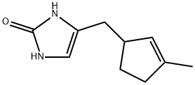 2H-Imidazol-2-one,  1,3-dihydro-4-[(3-methyl-2-cyclopenten-1-yl)methyl]- Struktur