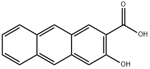 3-hydroxyanthracene-2-carboxylic acid  Struktur