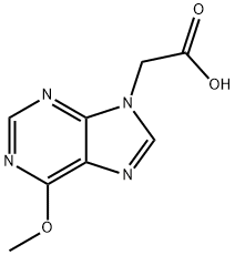 9H-Purine-9-acetic acid, 6-methoxy- Struktur