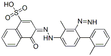 (3Z)-3-[[2-methyl-4-(2-methylphenyl)diazenyl-phenyl]hydrazinylidene]-4-oxo-naphthalene-1-sulfonic acid Struktur