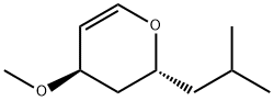 2H-Pyran,3,4-dihydro-4-methoxy-2-(2-methylpropyl)-,(2R,4R)-(9CI) Struktur