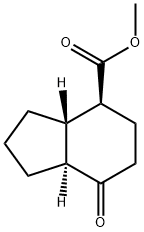 1H-Indene-4-carboxylicacid,octahydro-7-oxo-,methylester,(3aS,4S,7aS)-(9CI) Struktur