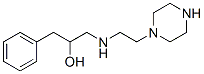 1-phenyl-3-(2-piperazin-1-ylethylamino)propan-2-ol Struktur