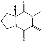 Pyrrolo[1,2-a]pyrazine-1,4-dione, hexahydro-2-methyl-3-methylene-, (R)- (9CI) Struktur