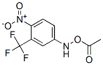 [[4-nitro-3-(trifluoromethyl)phenyl]amino] acetate Struktur