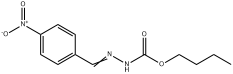 butyl N-[(4-nitrophenyl)methylideneamino]carbamate Struktur