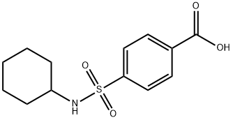 4-(cyclohexylsulfamoyl)benzoic acid Struktur