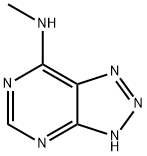 1H-1,2,3-Triazolo[4,5-d]pyrimidin-7-amine, N-methyl- (9CI) Struktur