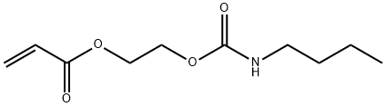 1,2-エタンジオール1-アクリラート2-(N-ブチルカルバマート) 化學(xué)構(gòu)造式