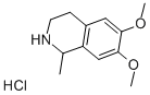 6,7-DIMETHOXY-1-METHYL-1,2,3,4-TETRAHYDROISOQUINOLINE HYDROCHLORIDE, 99 Struktur