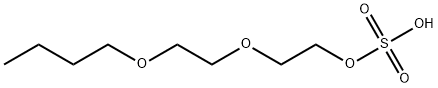 2-(2-butoxyethoxy)ethyl hydrogensulphate Struktur