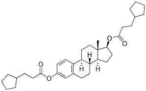 estra-1,3,5(10)-triene-3,17beta-diol bis(cyclopentanepropionate) 