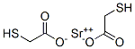 strontium bis(mercaptoacetate) Struktur