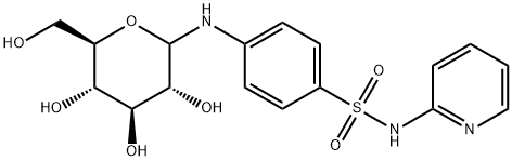 N-pyridin-2-yl-4-[[3,4,5-trihydroxy-6-(hydroxymethyl)oxan-2-yl]amino]b enzenesulfonamide Struktur