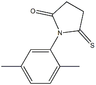 2-Pyrrolidinone,  1-(2,5-dimethylphenyl)-5-thioxo-,  (1S)-  (9CI) Struktur