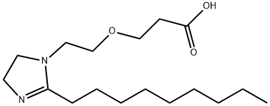 3-[2-[(4,5-Dihydro-2-nonyl-1H-imidazol)-1-yl]ethoxy]propanoic acid Struktur