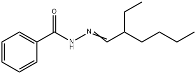 (2-ethylhexylidene)benzohydrazide Struktur