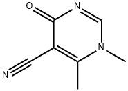 5-Pyrimidinecarbonitrile, 1,4-dihydro-1,6-dimethyl-4-oxo- (9CI) Struktur