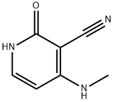 3-Pyridinecarbonitrile, 1,2-dihydro-4-(methylamino)-2-oxo- (9CI) Struktur