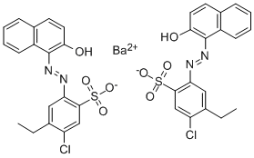 sodium 5-chloro-4-ethyl-2-[(2-hydroxy-1-naphthyl)azo]benzenesulphonate Struktur