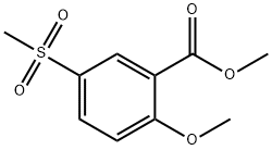 Methyl 2-methoxy-5-methylsulfonylbenzoate Struktur