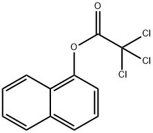 Acetic acid, 2,2,2-trichloro-, 1-naphthalenyl ester Struktur