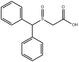 2-二苯基甲基亞砜基乙酸 結(jié)構(gòu)式