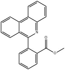 2-(Phenanthridin-6-yl)benzoic acid methyl ester Struktur