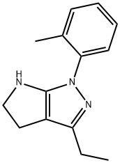 Pyrrolo[2,3-c]pyrazole, 3-ethyl-1,4,5,6-tetrahydro-1-(2-methylphenyl)- (9CI) Struktur