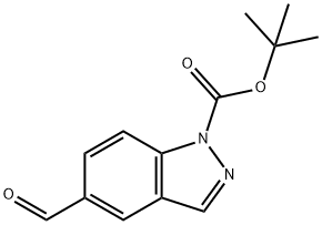 1-N-BOC-5-FORMYL-INDAZOLE Struktur